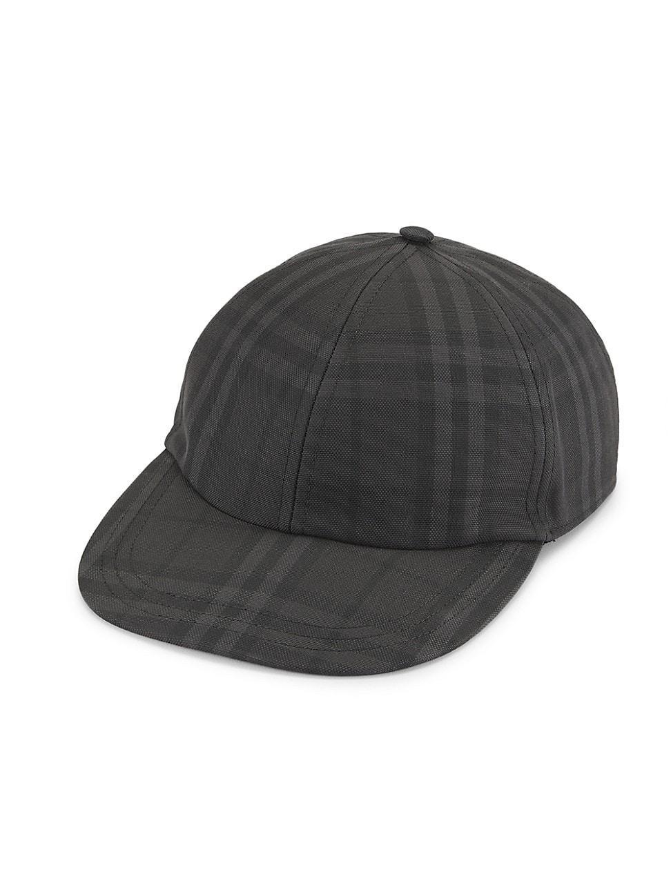 Mens Check Baseball Cap Product Image