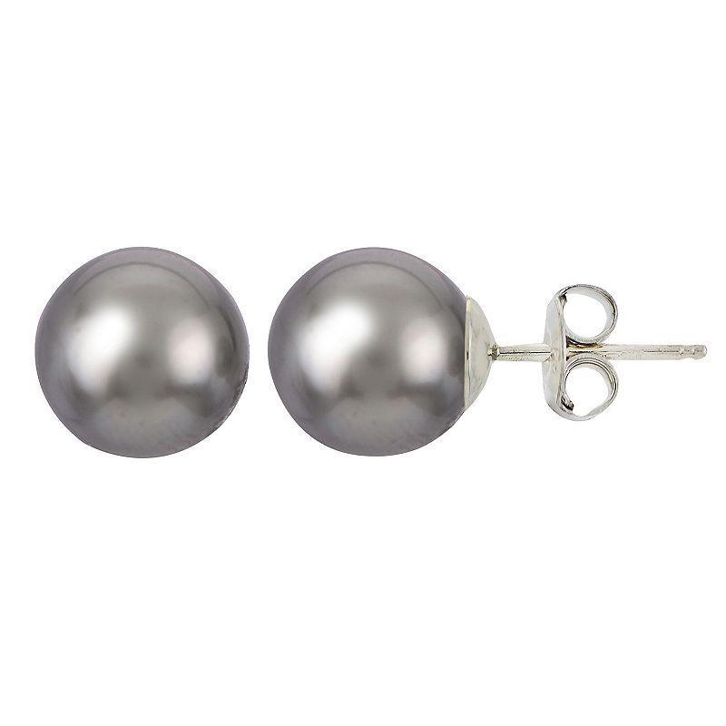 PearLustre by Imperial Tahitian Cultured Pearl Sterling Silver Stud Earrings, Womens Product Image