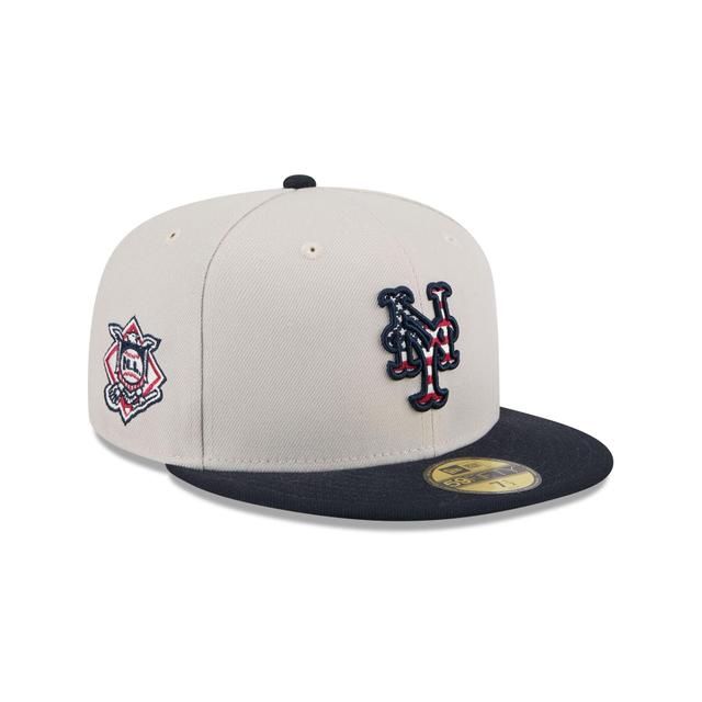 New York Mets Independence Day 2024 59FIFTY Fitted Hat Male Product Image