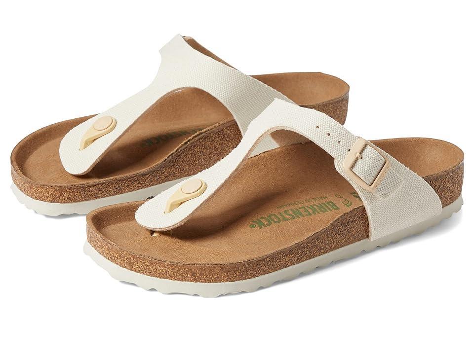 Birkenstock Gizeh Vegan Canvas (Eggshell Canvas) Women's Shoes Product Image