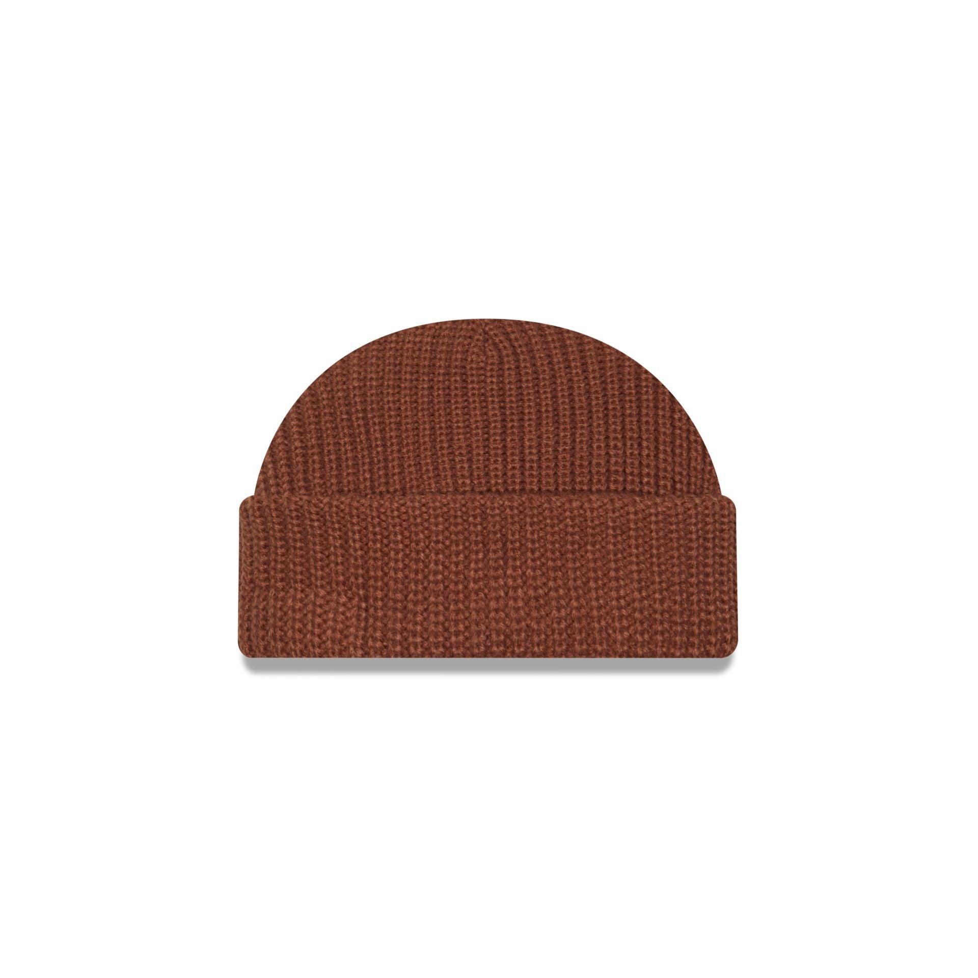 New Era Cap Brown Ribbed Skully Knit Beanie Male Product Image