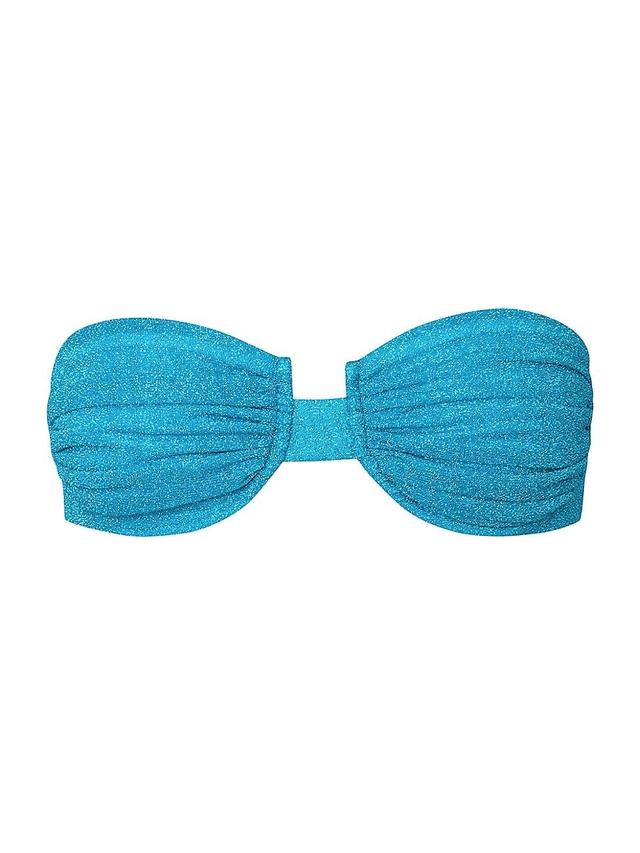 Womens Gioia Glittery Bikini Top Product Image