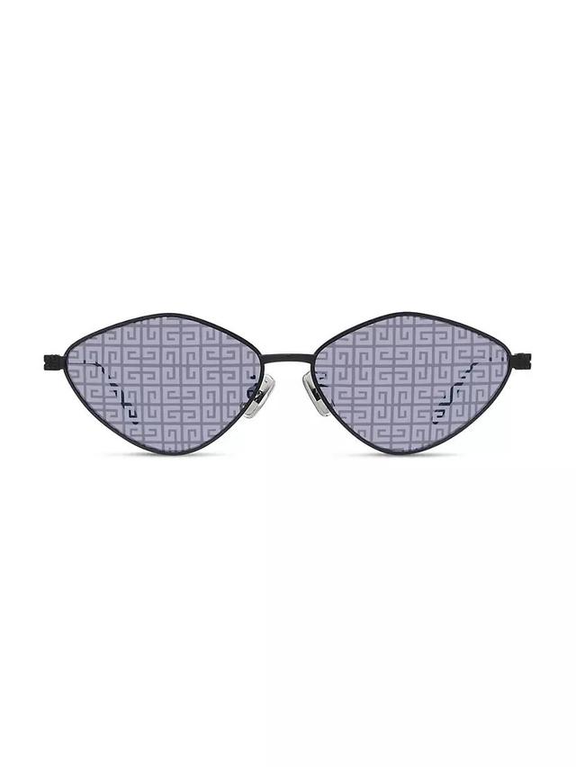 57MM GV Speed Mirrored Sunglasses Product Image