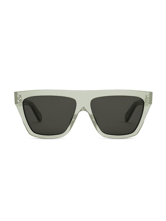 Mens Bold 3 Dots Shield Sunglasses Product Image