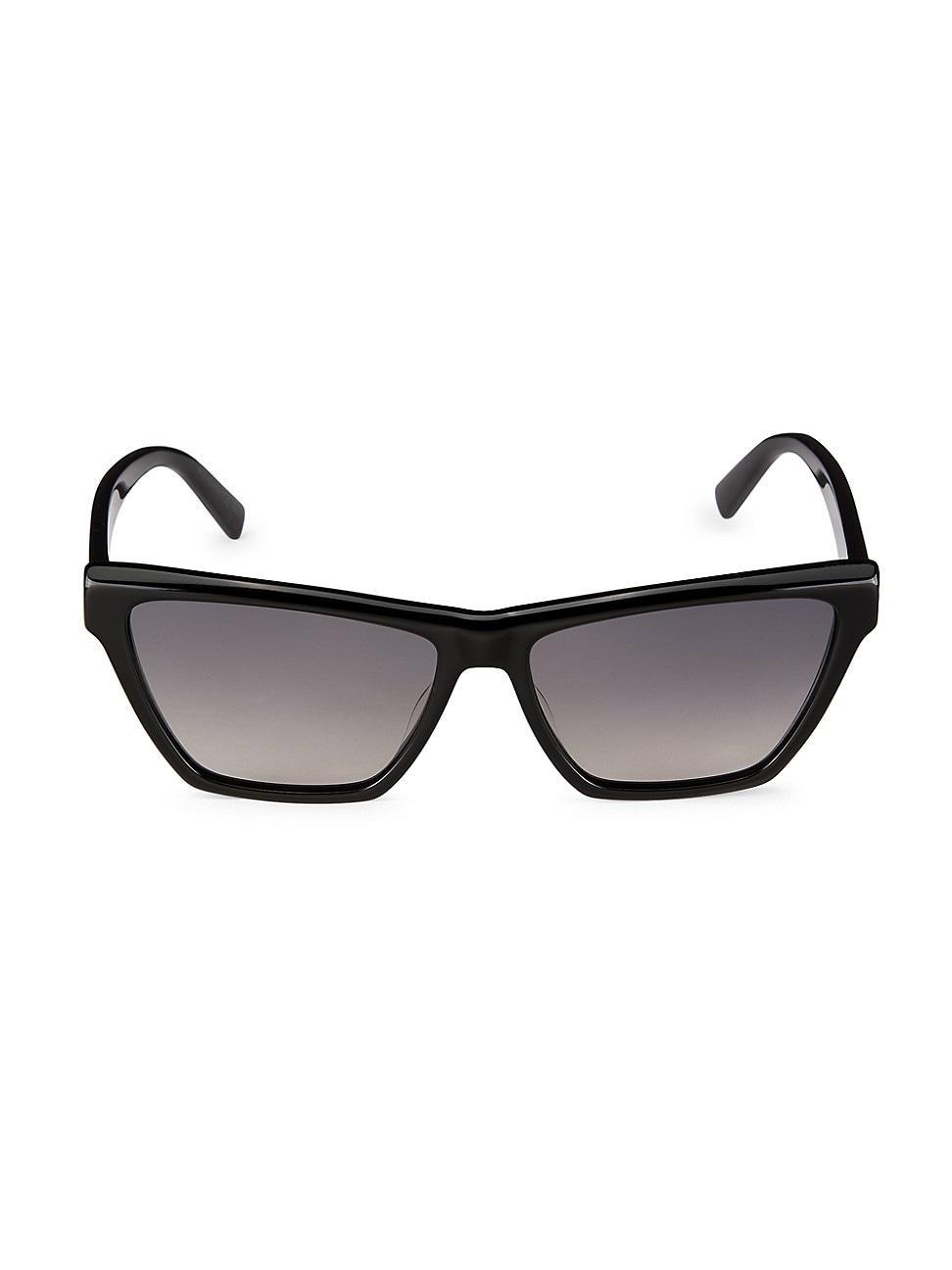 Womens 58MM Rectangular Sunglasses Product Image