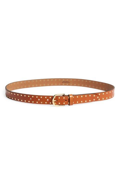 Womens Zap Studded Leather Belt Product Image