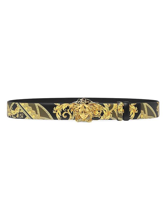 Mens La Medusa Reversible Leather Belt Product Image