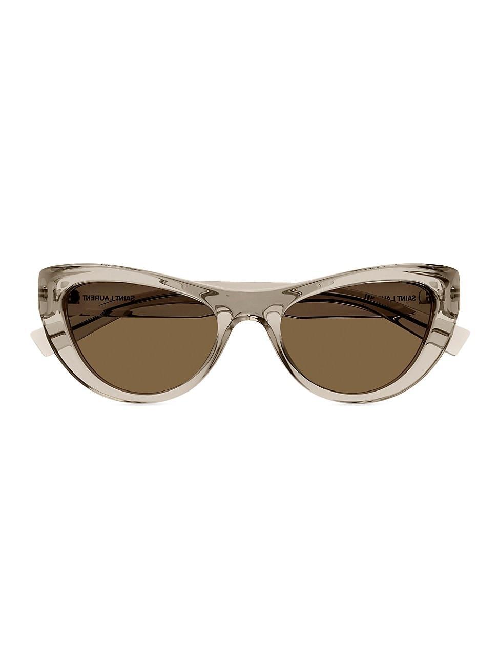 Saint Laurent Script Cat Eye Sunglasses, 53mm Product Image