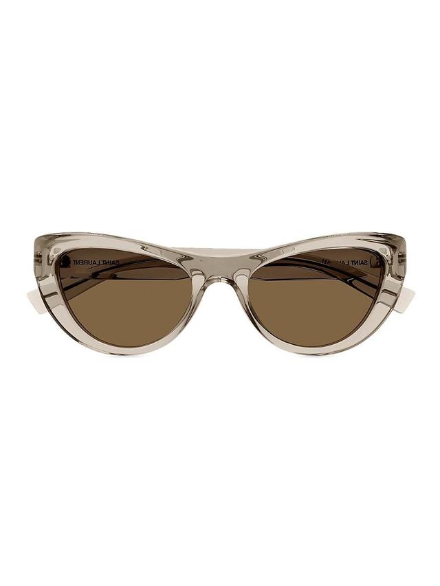 Saint Laurent Script Cat Eye Sunglasses, 53mm Product Image