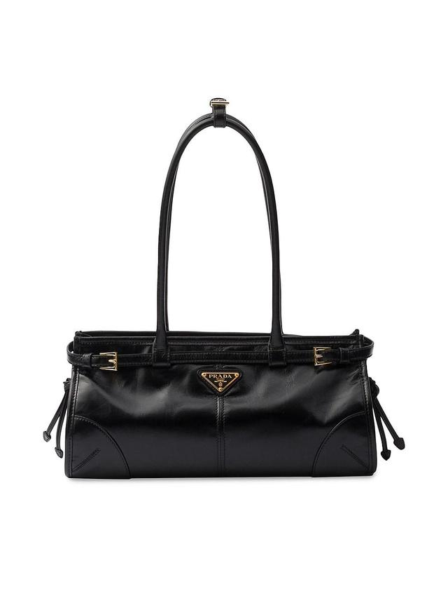 Womens Medium Leather Top Handbag Product Image