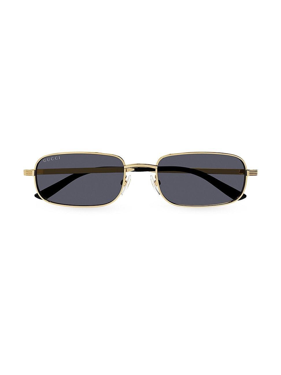 Mens New Light Metal Rectangular Metal Sunglasses Product Image