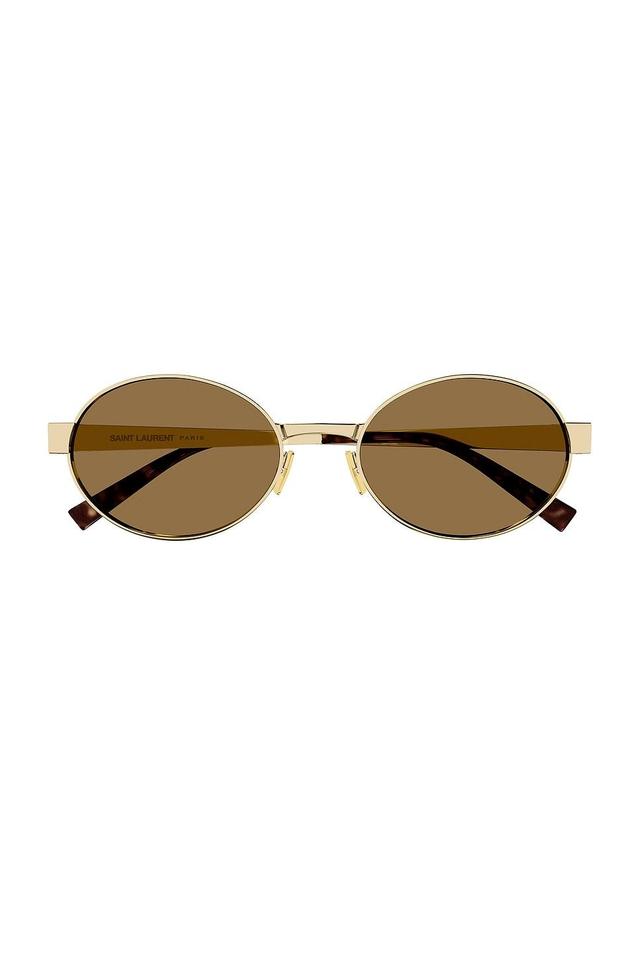 Saint Laurent Round Sunglasses Metallic Gold.. Product Image