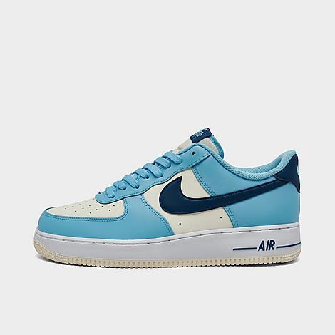 Nike Mens Nike Air Force 1 07 OH - Mens Shoes Blue/Beige/White Product Image