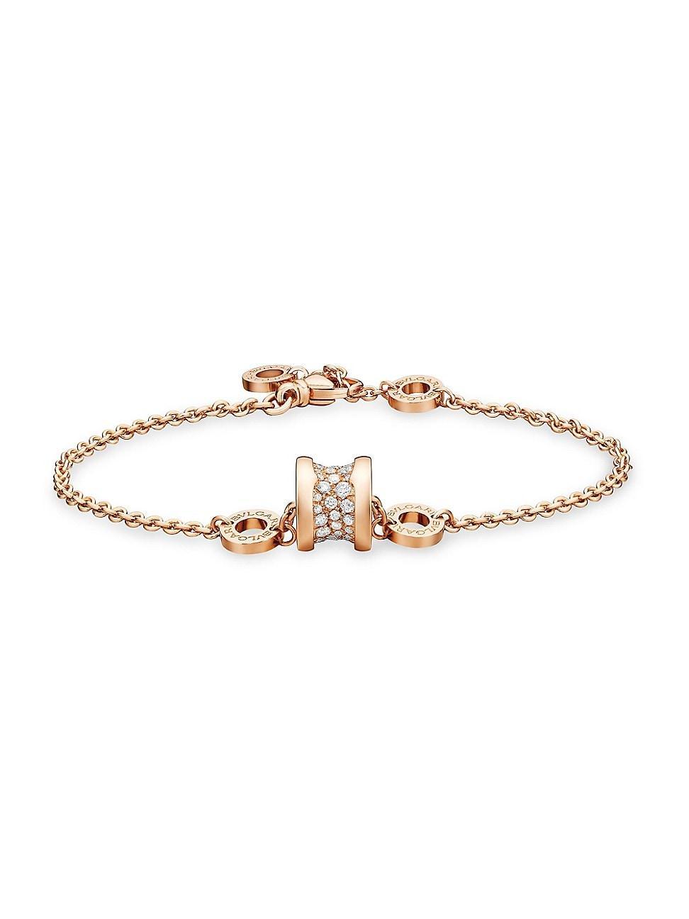 Womens B. zero1 18K Rose Gold & Diamond Bracelet Product Image