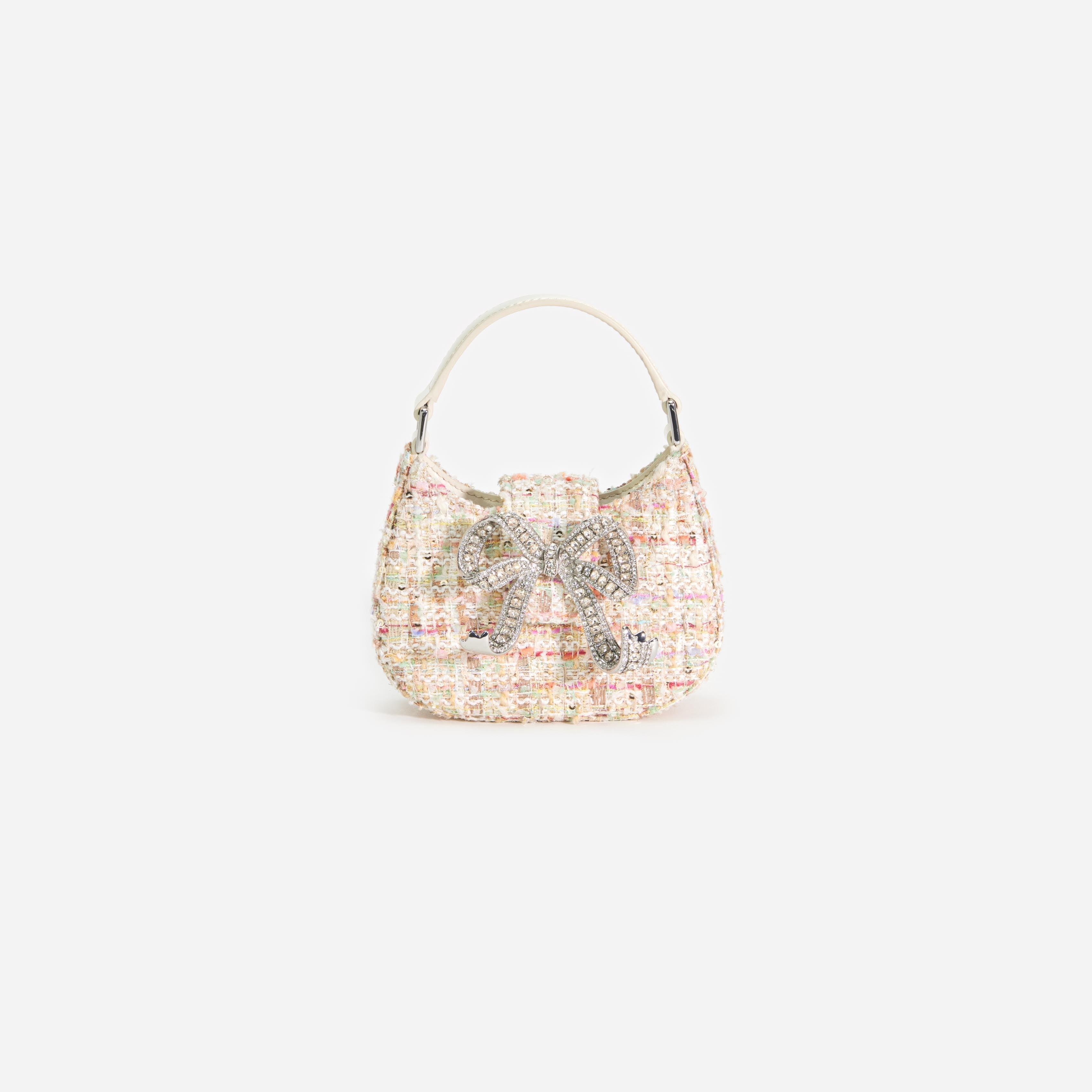 Cream Boucle Micro Bag Product Image