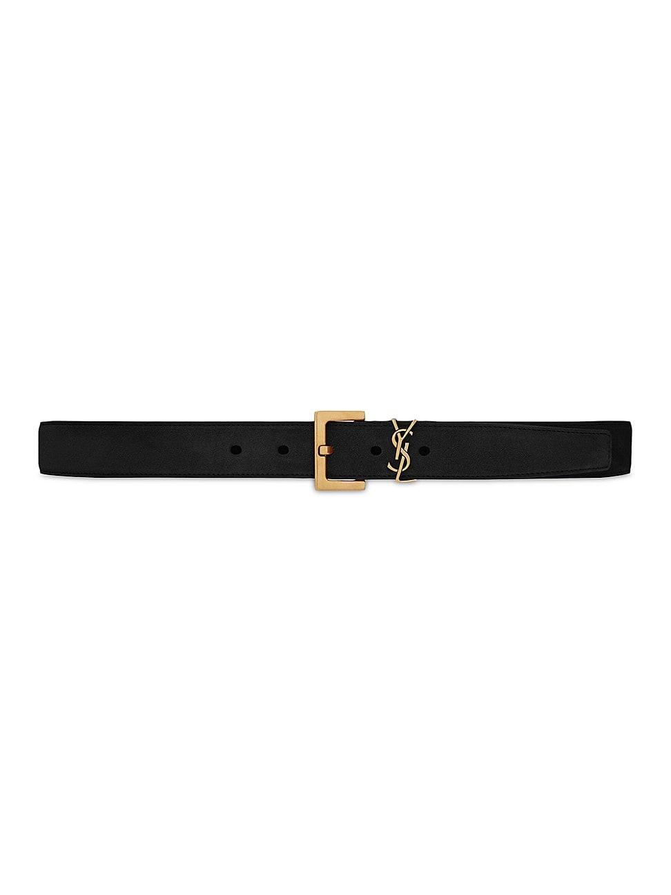 Womens Monogram Suede Belt Product Image