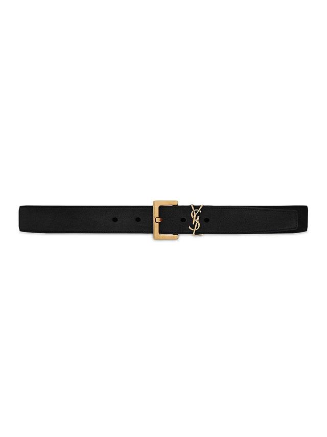 Womens Monogram Suede Belt Product Image