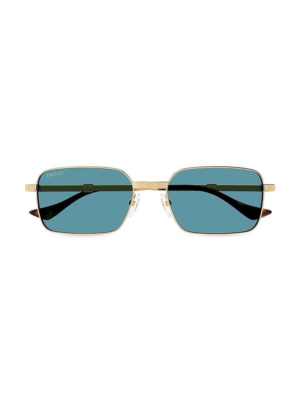 Men's Metal Rectangle Sunglasses Product Image