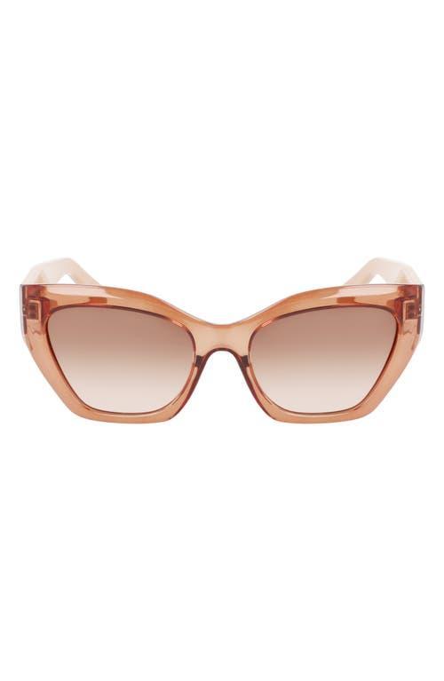 FERRAGAMO Gancini 54mm Rectangular Sunglasses Product Image