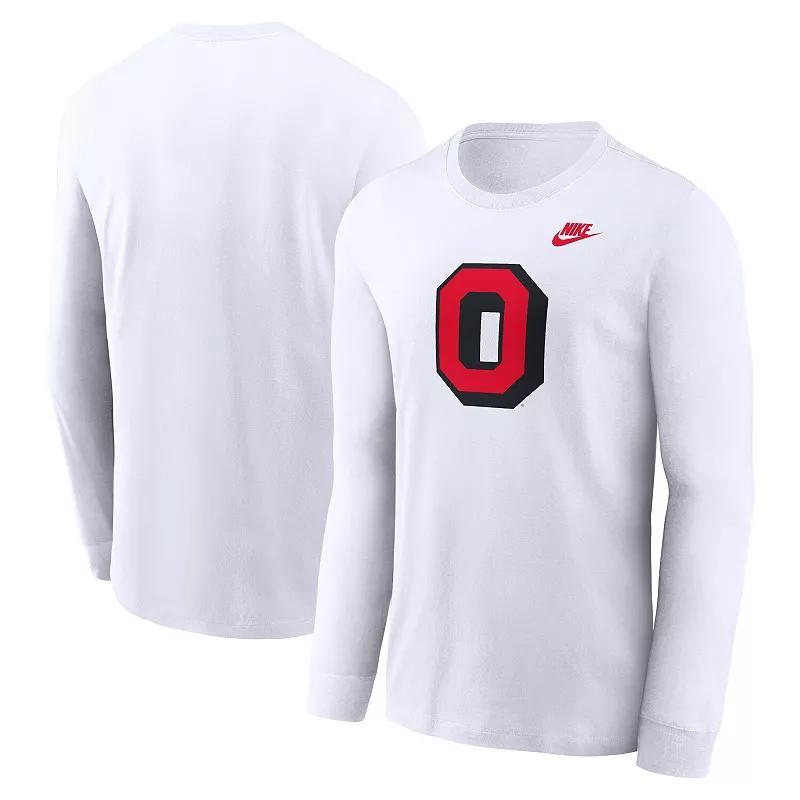 Mens Nike Ohio State Buckeyes Legacy Primary Logo Long Sleeve T-Shirt Product Image