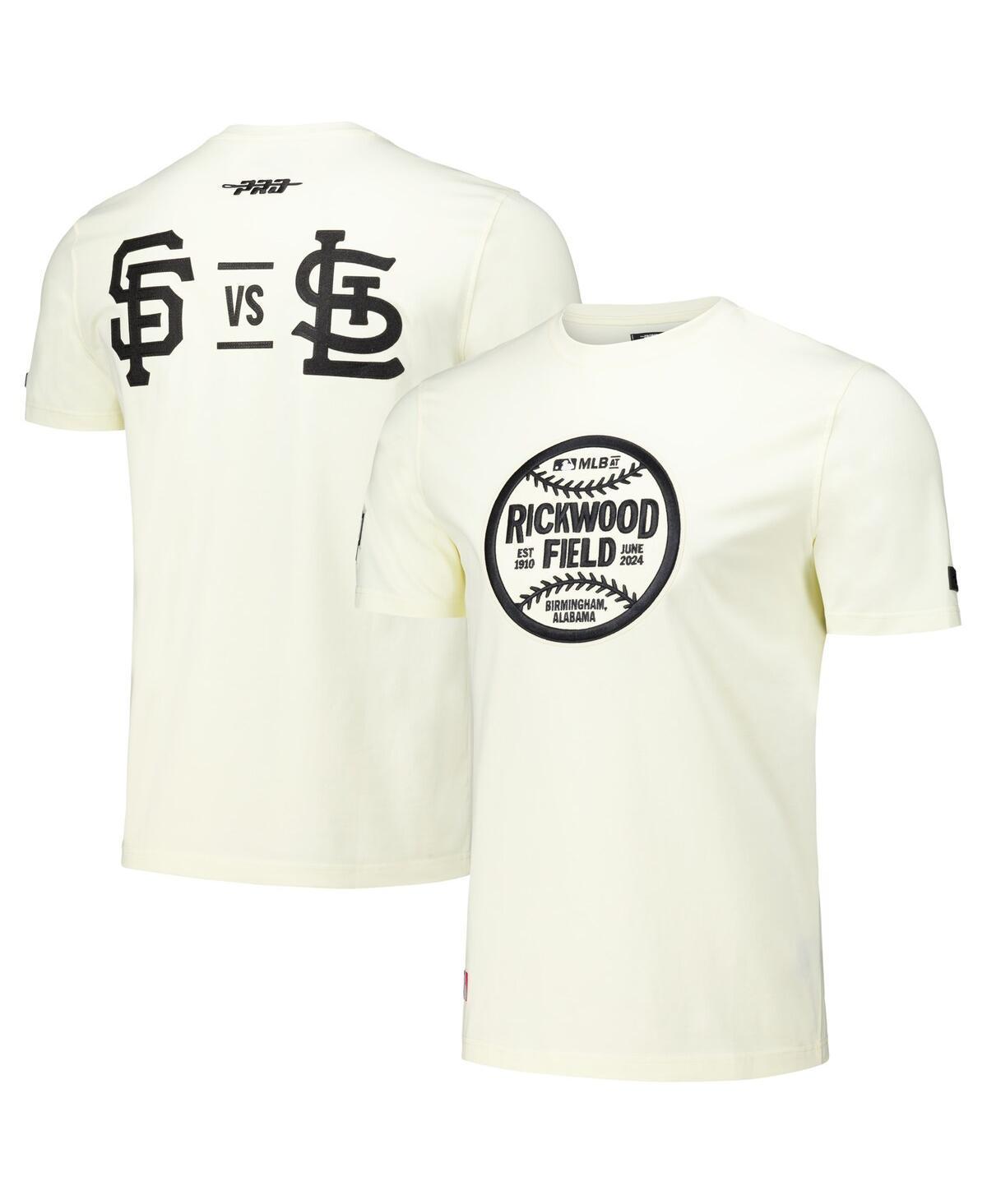 Pro Standard Mens Cream San Francisco Giants vs. St. Louis Cardinals 2024 Rickwood Classic T-Shirt Product Image