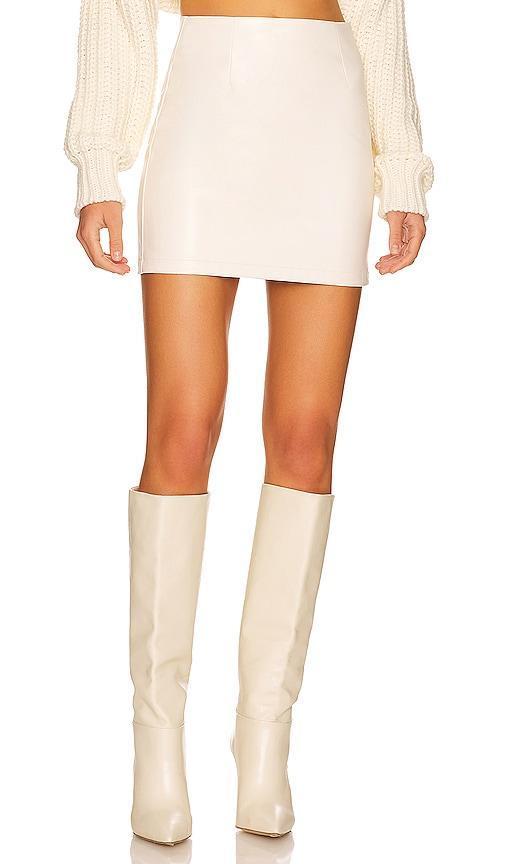 LBLC The Label Abby Faux Leather Mini Skirt Size L, M. Product Image