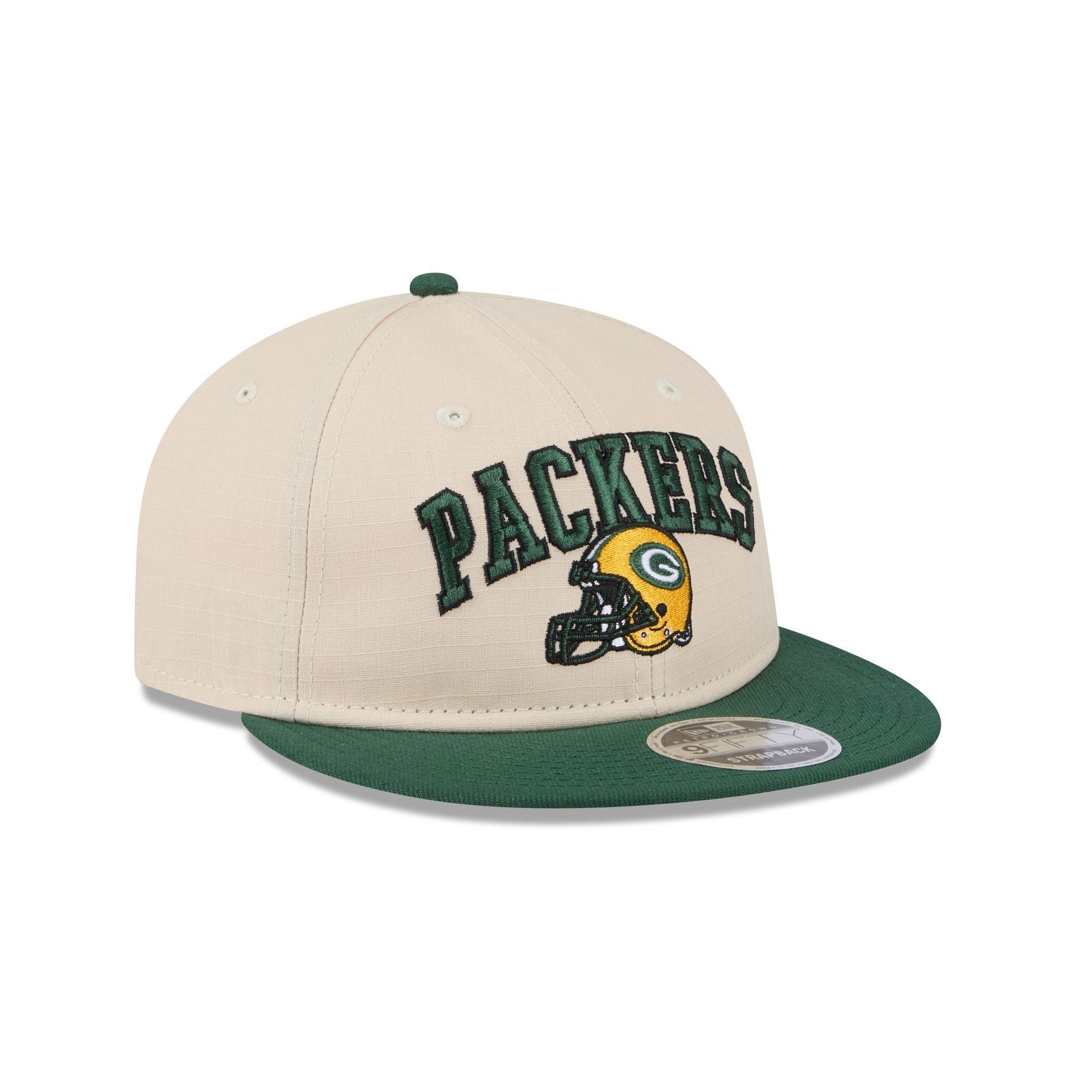 Green Bay Packers Historic Helmet Retro Crown 9FIFTY Snapback Hat Male Product Image