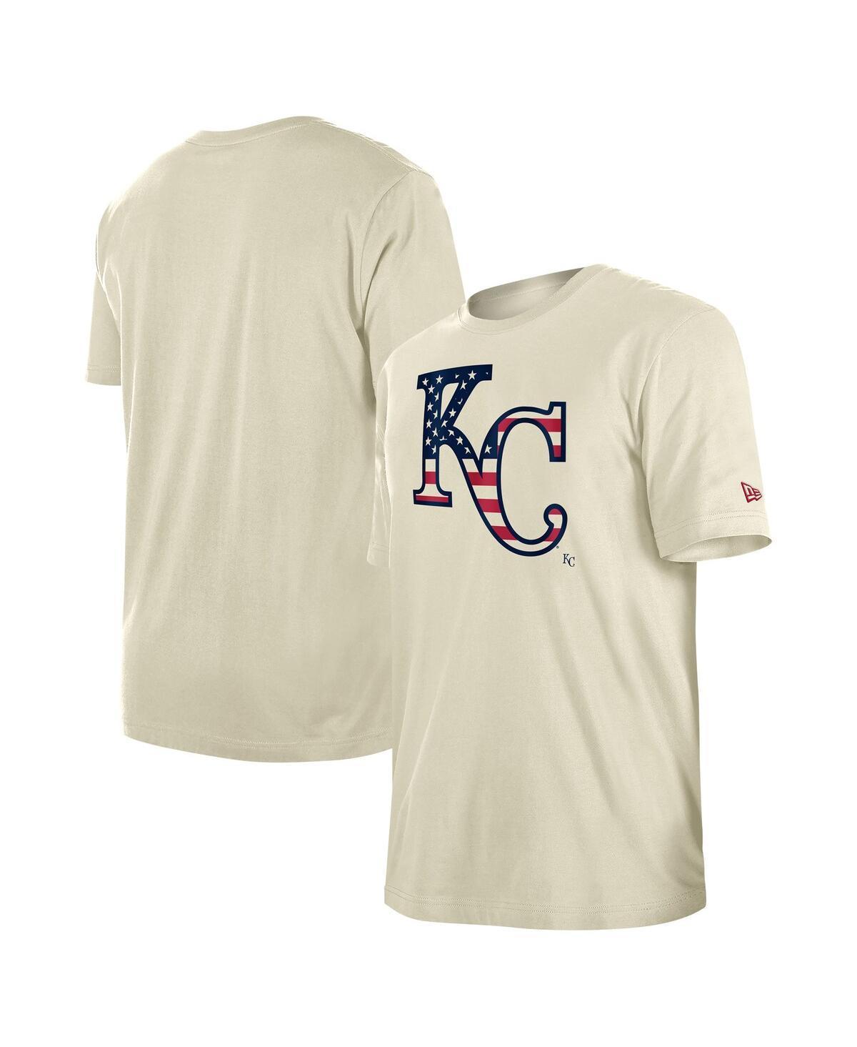 New Era Mens Cream Kansas City Royals 4th of July Flag Fill T-Shirt Product Image