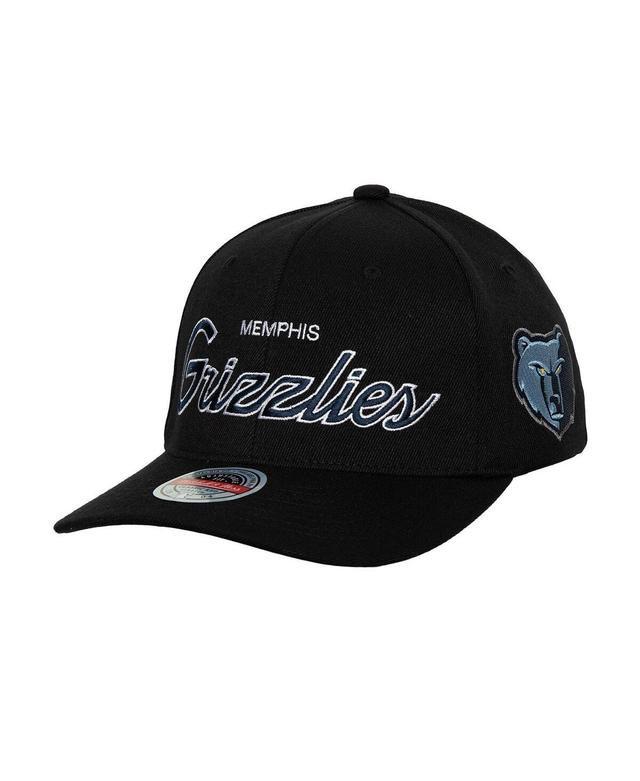 Mens Mitchell & Ness Black Memphis Grizzlies Mvp Team Script 2.0 Stretch-Snapback Hat Product Image