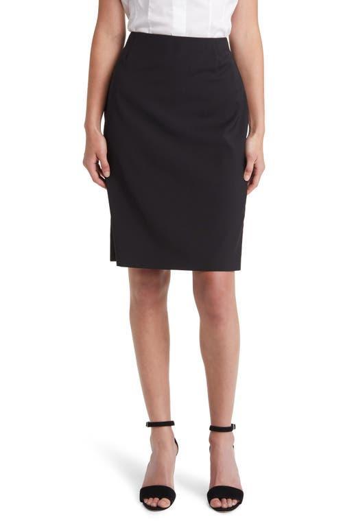 Boss by Hugo Boss Womens Wool Slim-Fit Pencil Skirt product image