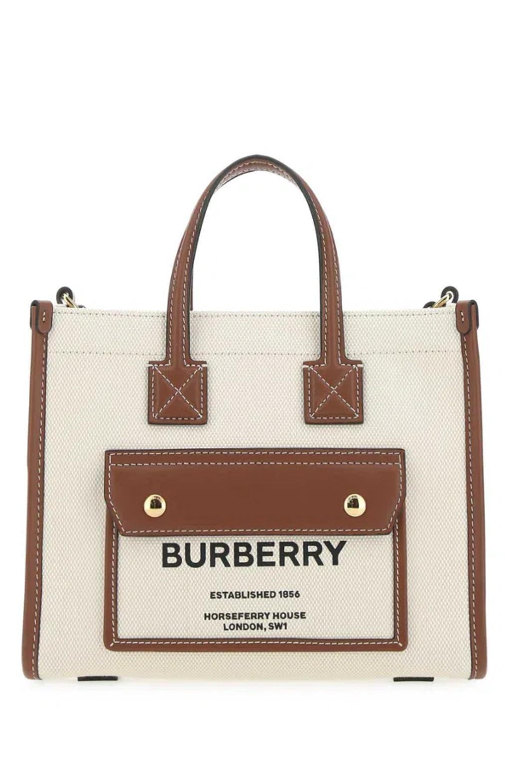 BURBERRY Two-tone Mini Handbag In Multicoloured Product Image