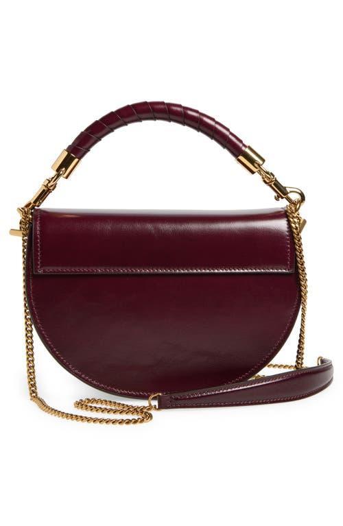 Marcie Flap Crossbody Bag In Shiny Calfskin In Dimness Purple Product Image