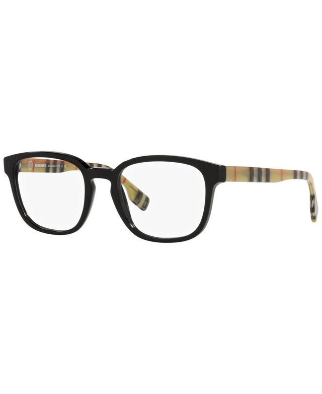 Burberry BE2344 Mens Square Eyeglasses - Black Product Image