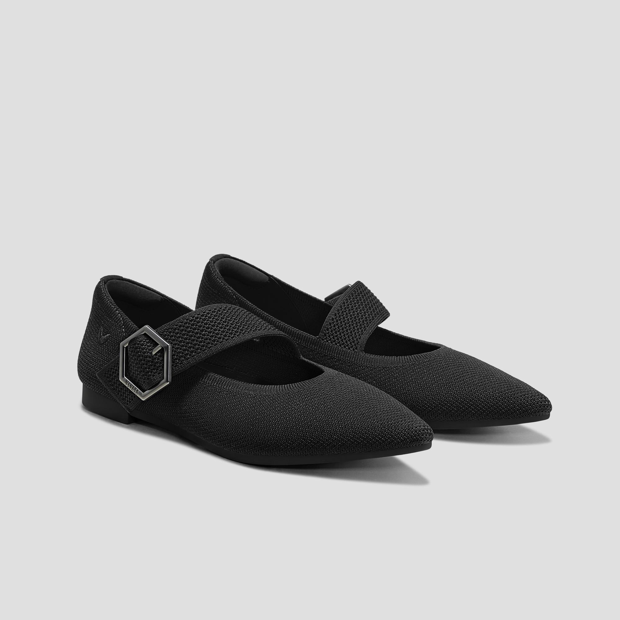 Pointed-toe Mary-Jane Flats (Maria) Product Image