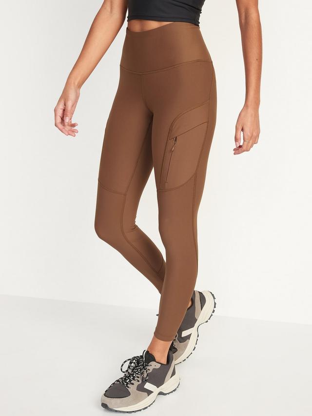 Old Navy High-Waisted PowerSoft 7/8-Length Cargo Leggings for Women - Brown - female - Size: 4X Product Image