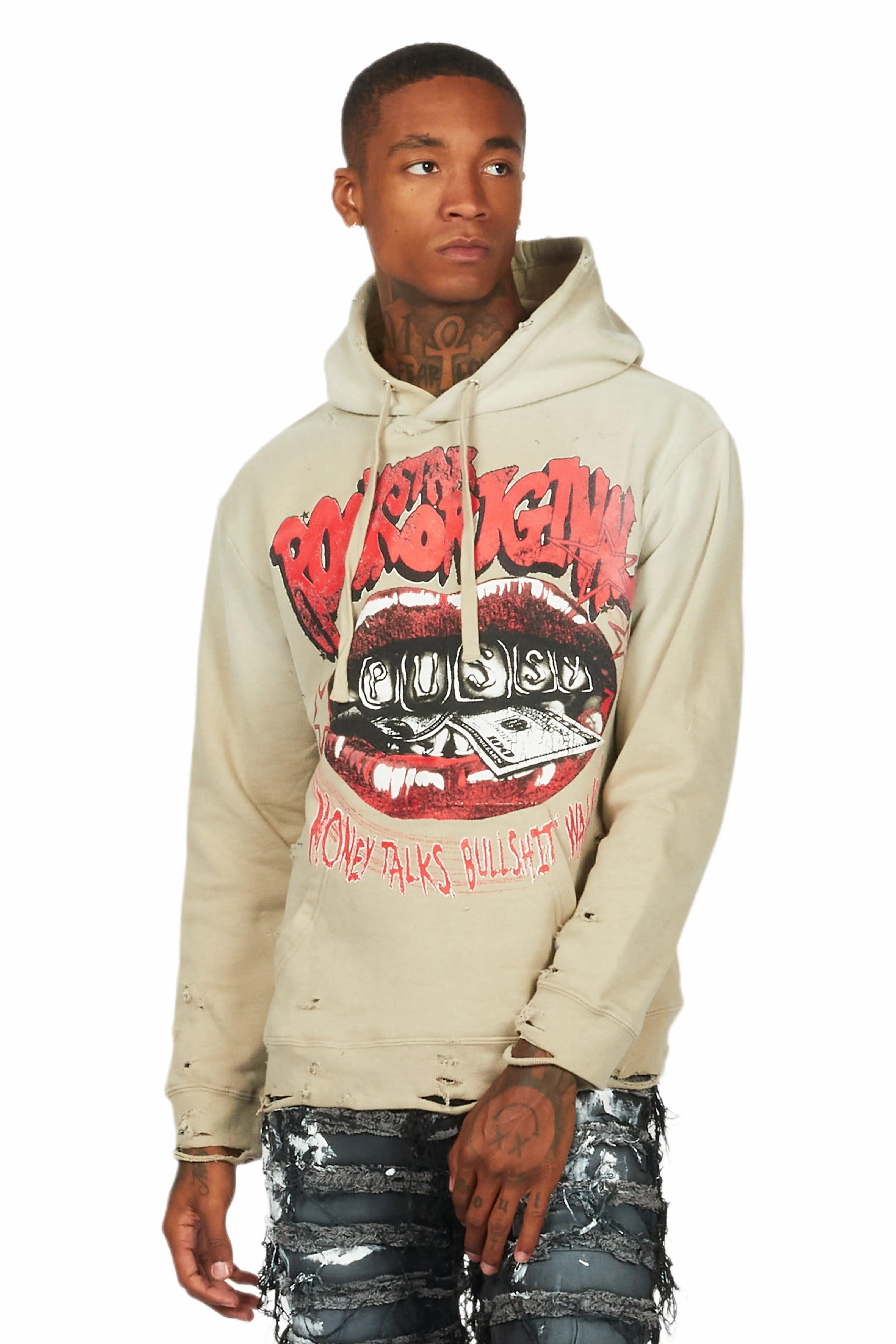 Bloke Sand Graphic Hoodie Male Product Image