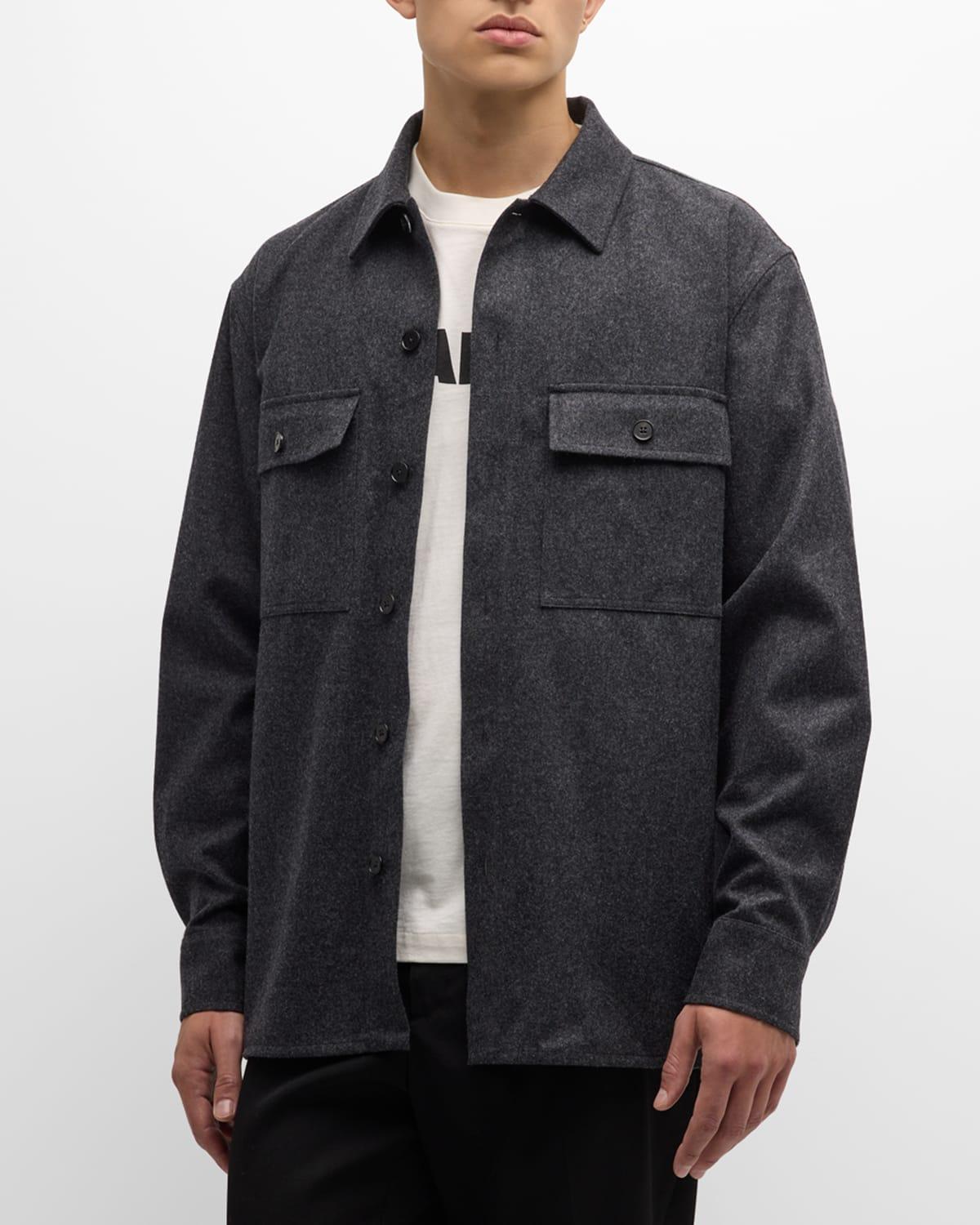 Mens Wool Shirt Jacket Product Image