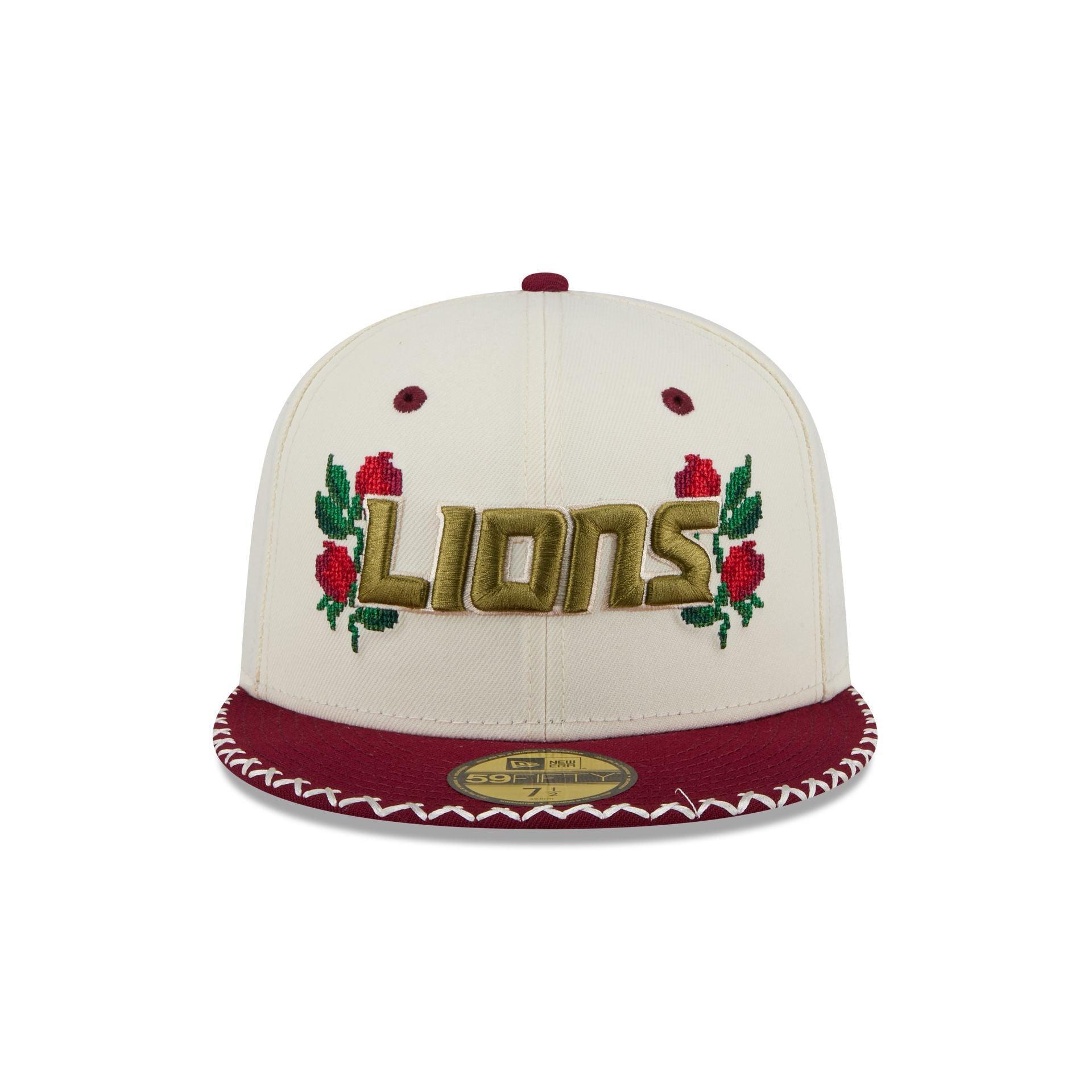 Detroit Lions Novelty Stitch 59FIFTY Fitted Hat Male Product Image