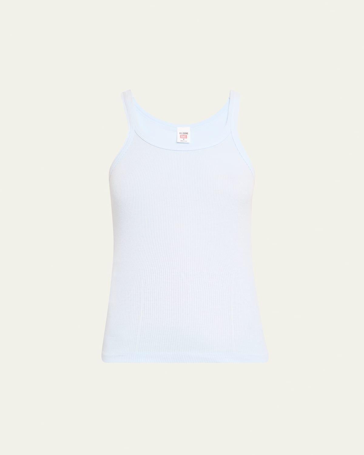 Re/Done Ribbed Cotton Tank Top Product Image