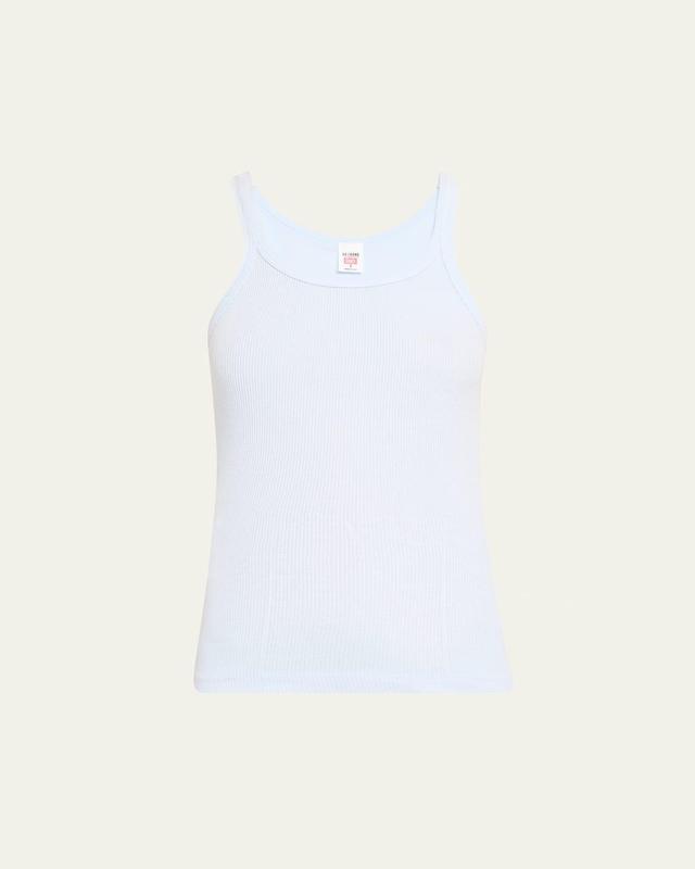 Re/Done Ribbed Cotton Tank Top Product Image