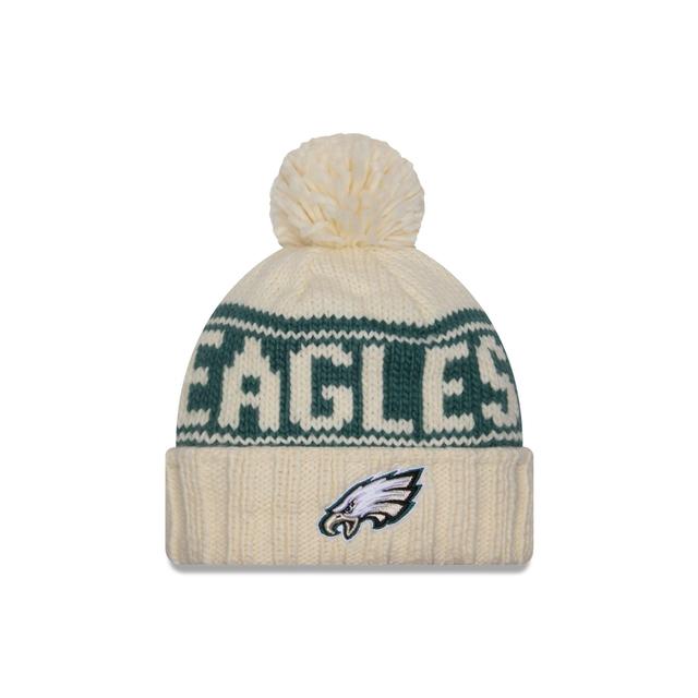 Philadelphia Eagles 2024 Cold Weather Chrome Pom Knit Hat Female Product Image