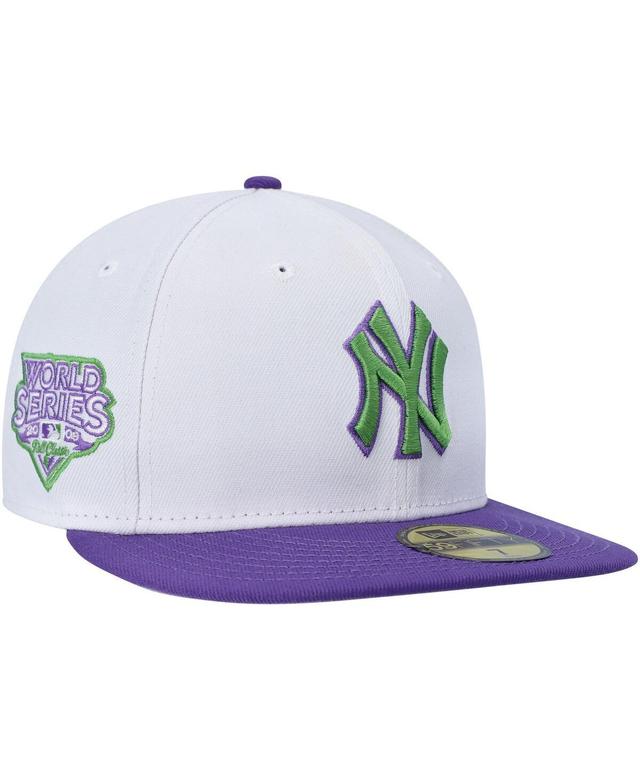 Mens New Era White New York Yankees Side Patch 59FIFTY Fitted Hat Product Image