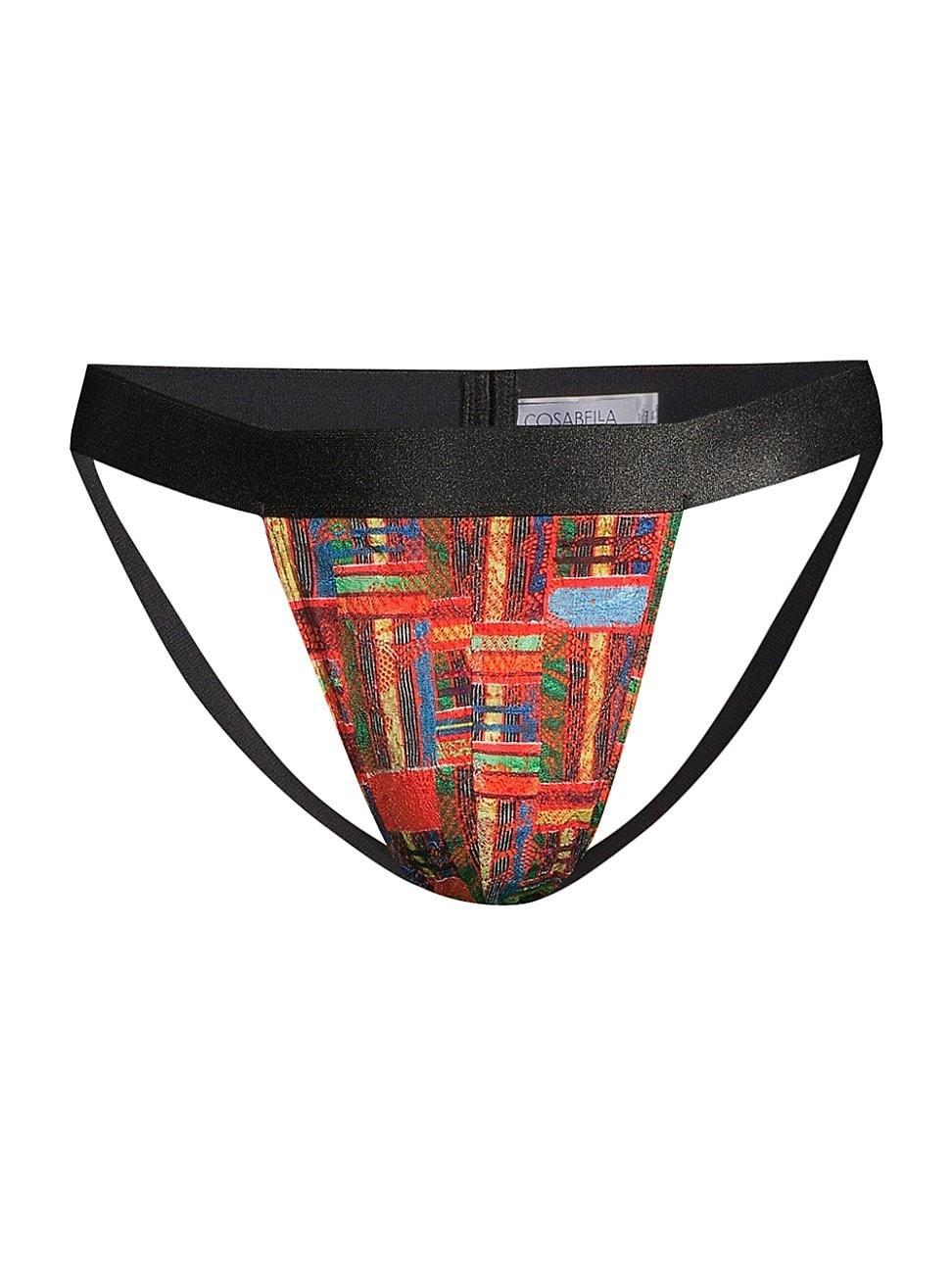 Mens Never Animal Print Jock Strap Product Image