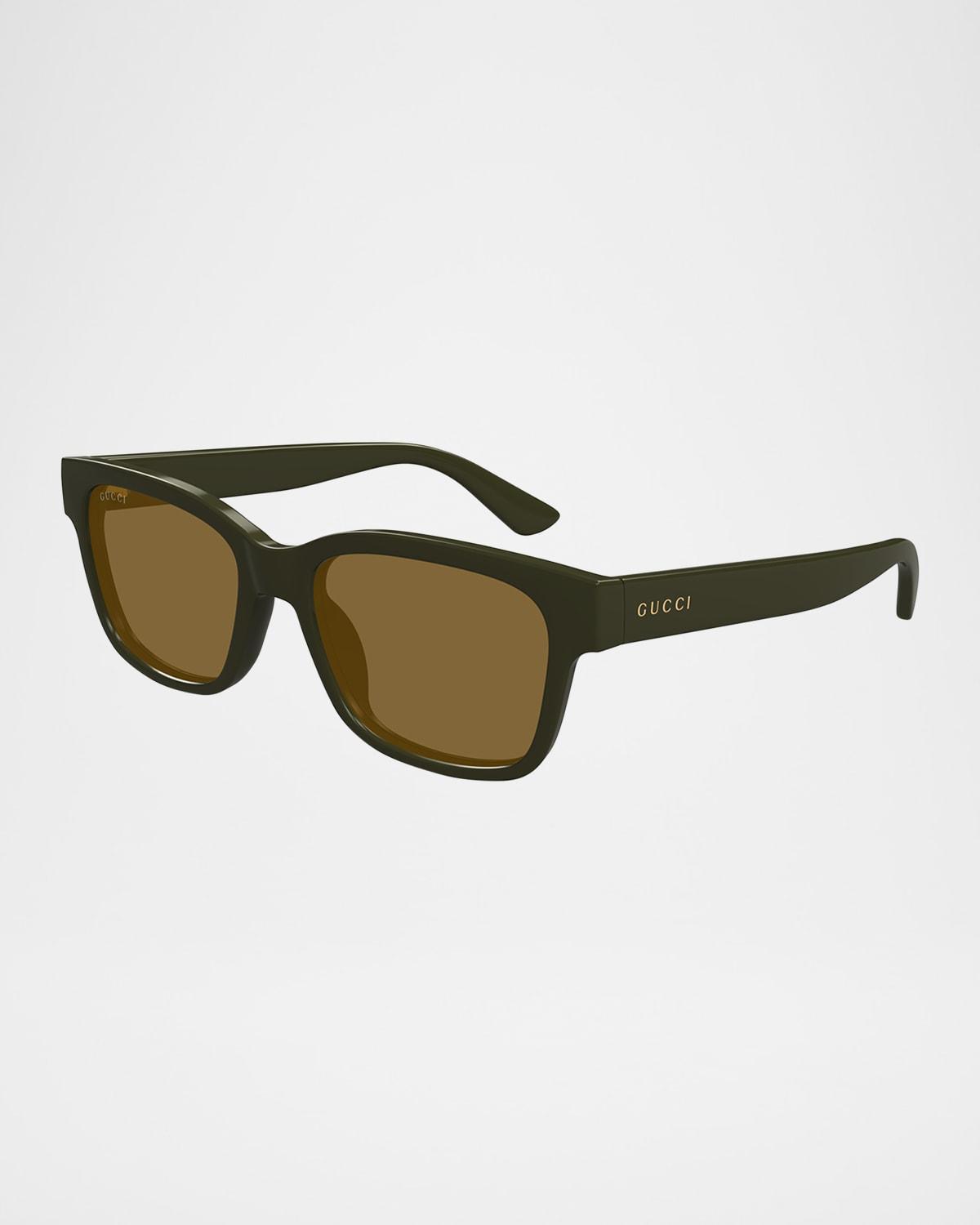 Men's GG1716SM Plastic Rectangle Sunglasses Product Image