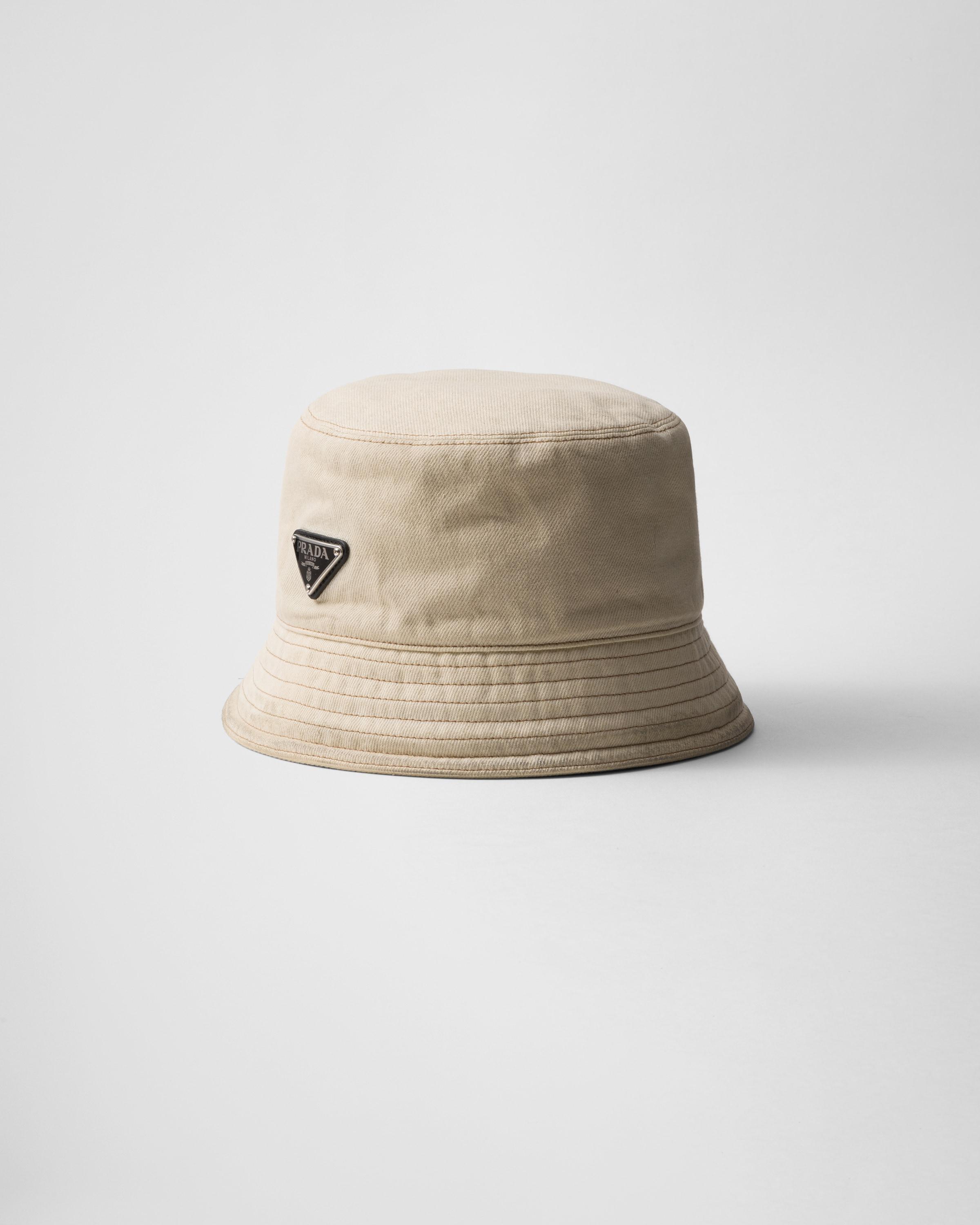 Worn bull-denim bucket hat Product Image