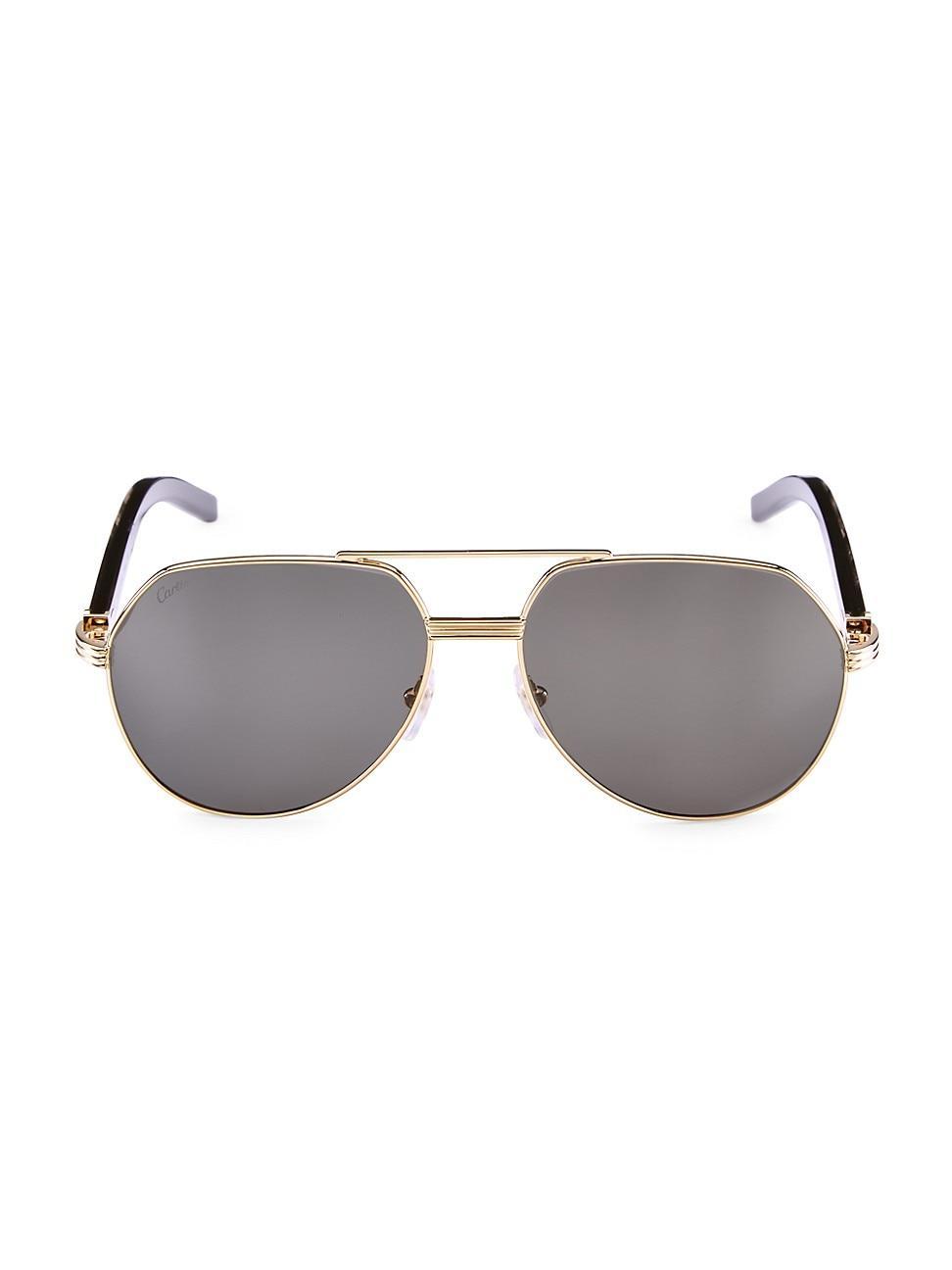 Mens Exception 60MM Pilot Sunglasses Product Image