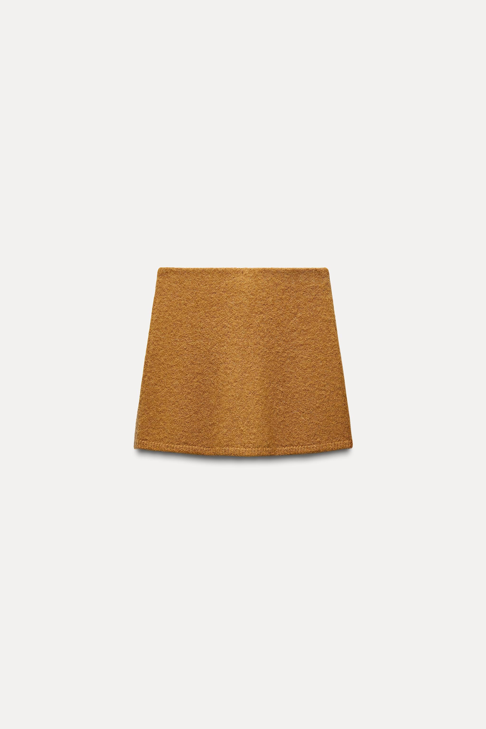 ALPACA AND WOOL BLEND MINI SKIRT Product Image