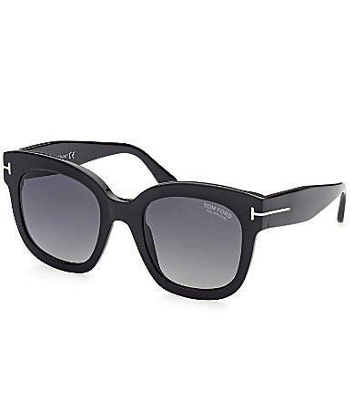 TOM FORD Beatrix 52mm Polarized Gradient Square Sunglasses Product Image