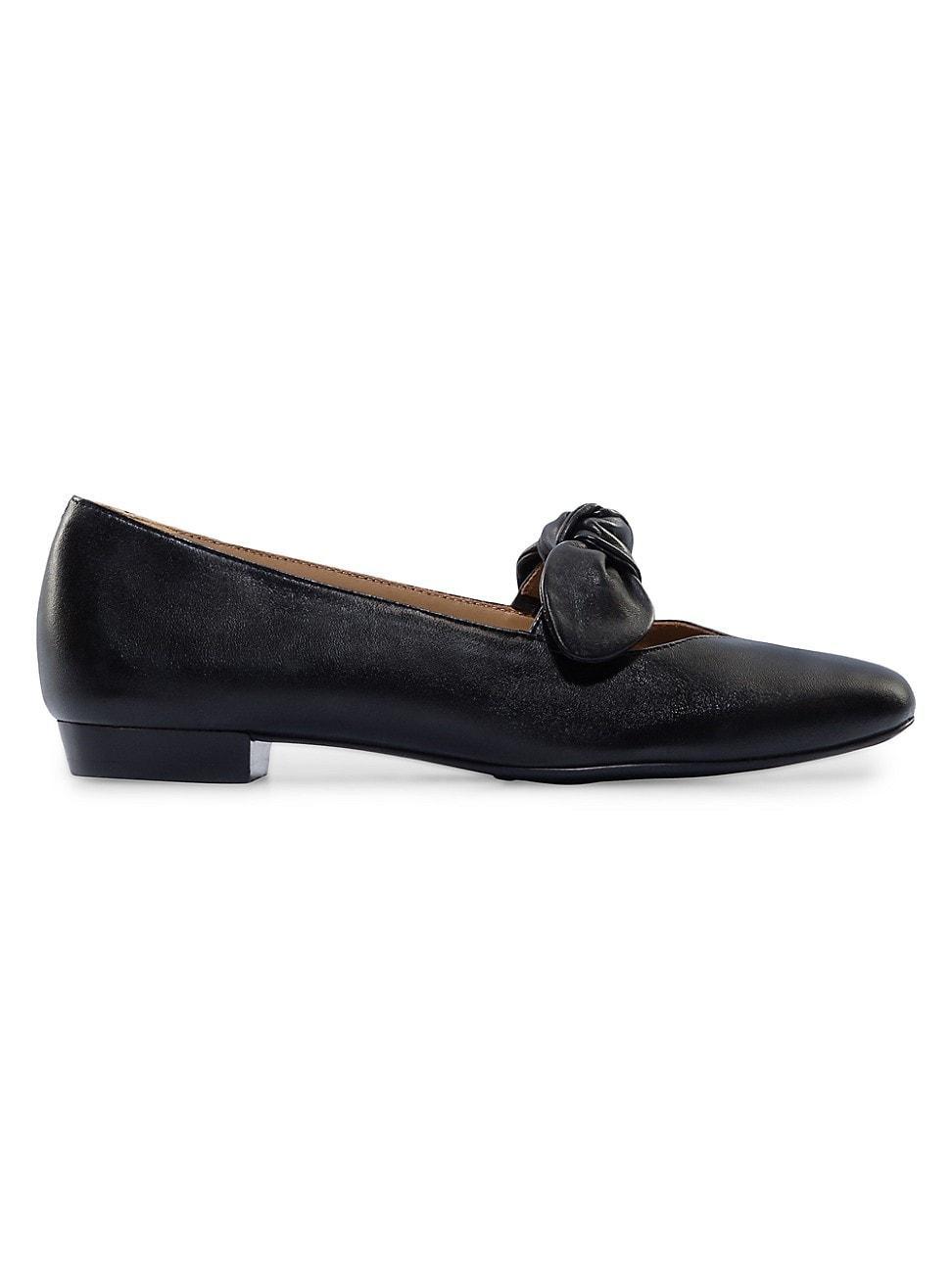 Womens Emersyn Leather Bow Flats Product Image