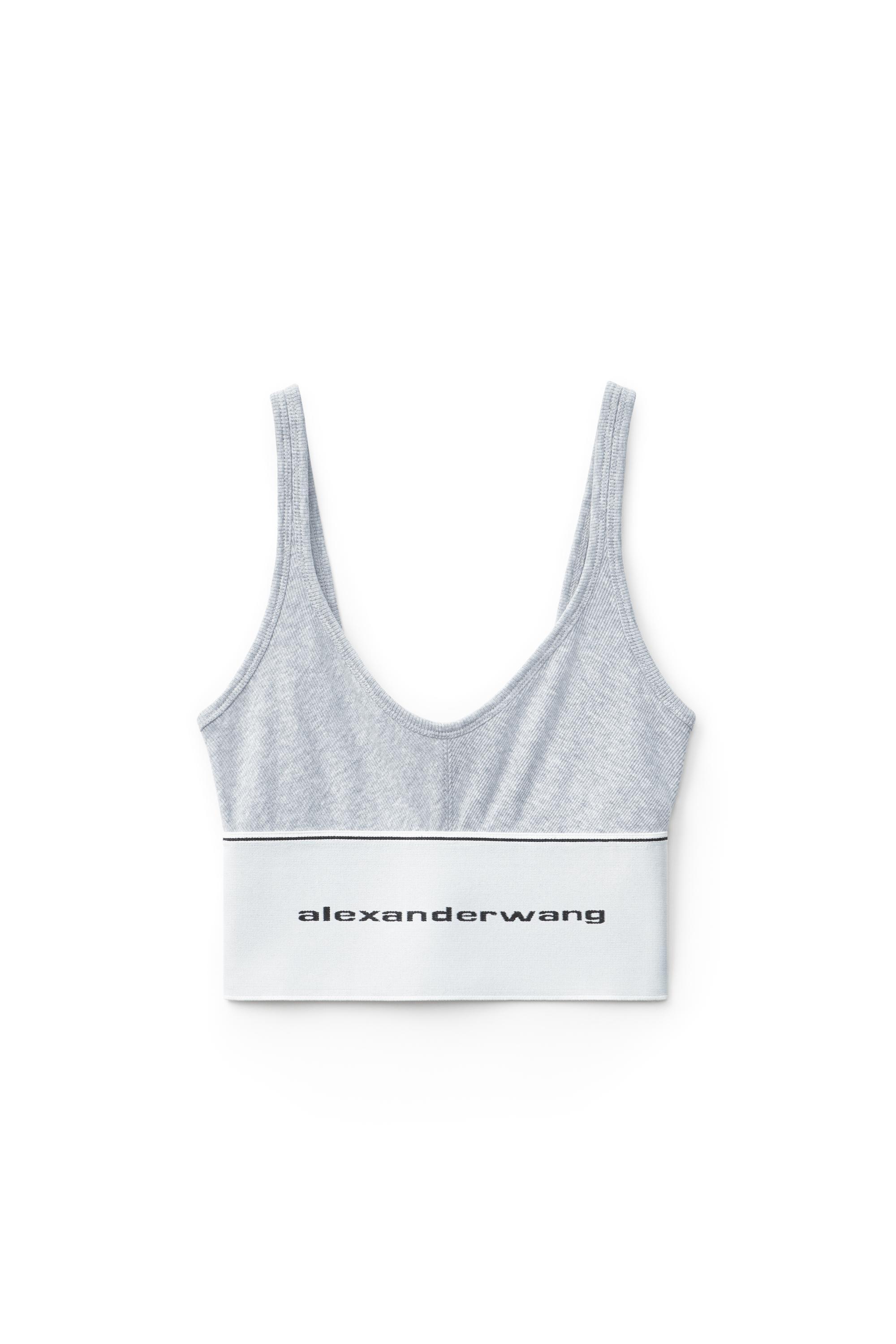 Logo Elastic Bra In Ribbed Jersey Product Image